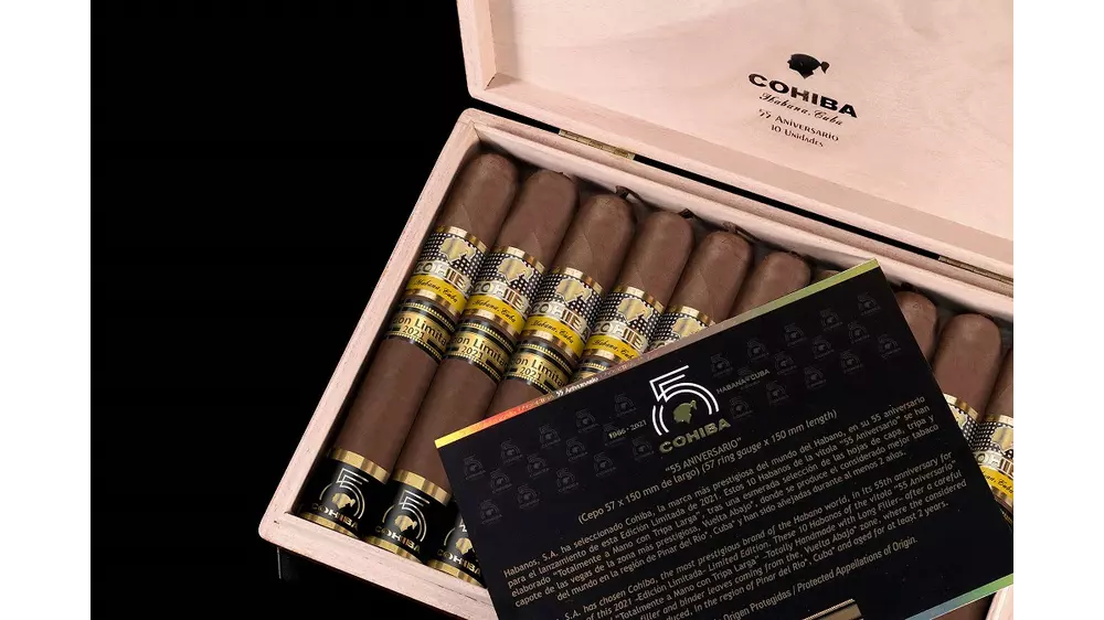 COHIBA 55 ANIVERSARIO EL 2021