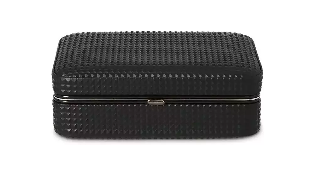 humidor Angelo Travel Diamond PU black with cutter 5 cig