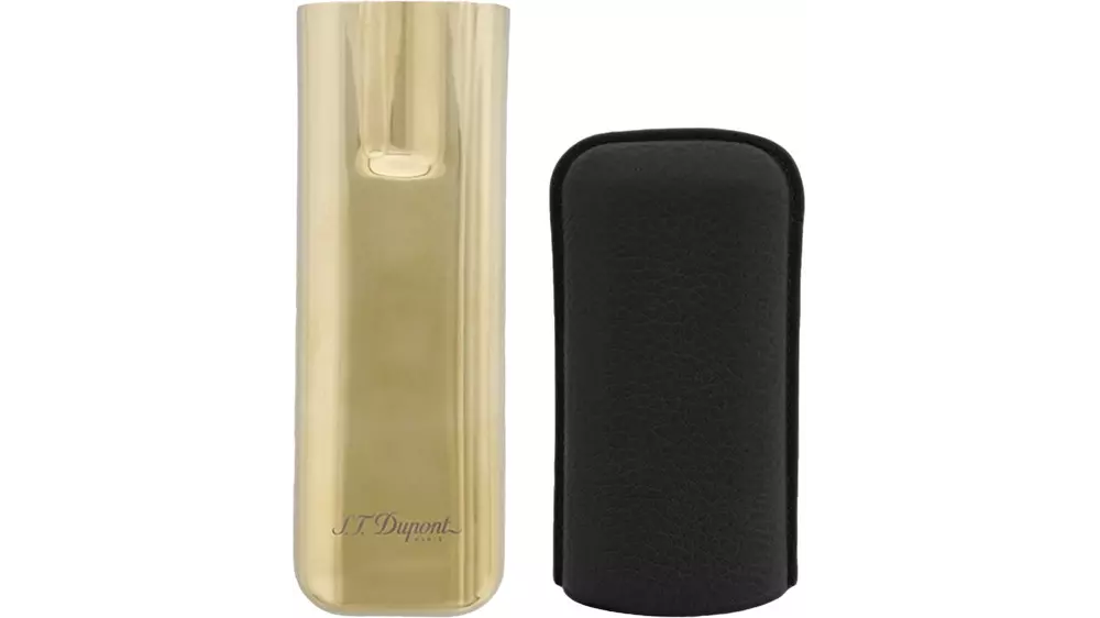 пурера S.T.DUPONT black gr/golden 2 cig