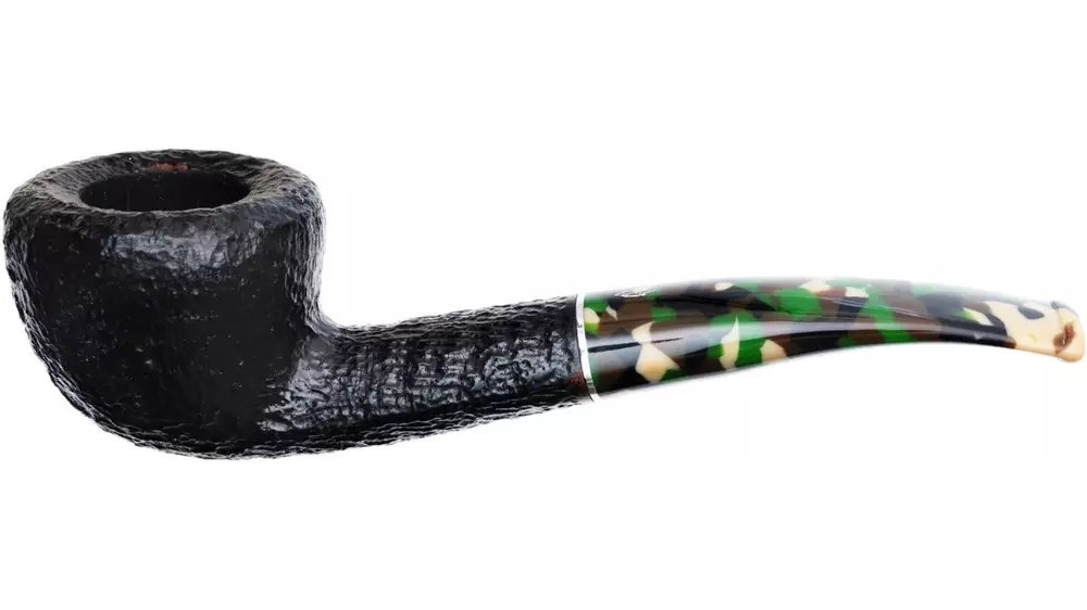 лула Savinelli CAMOUFLAGE rusticated black 9 mm