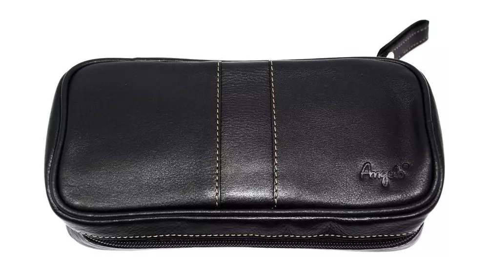 калъф за лула Angelo Pipe Bag Black 2 pipes
