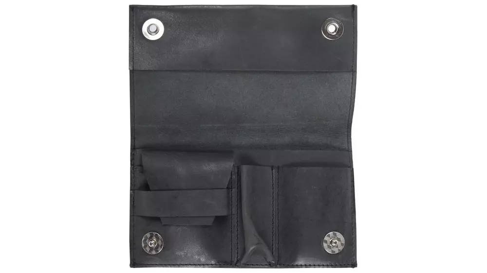 калъф за тютюн Rolling Bag Leather black 16cm