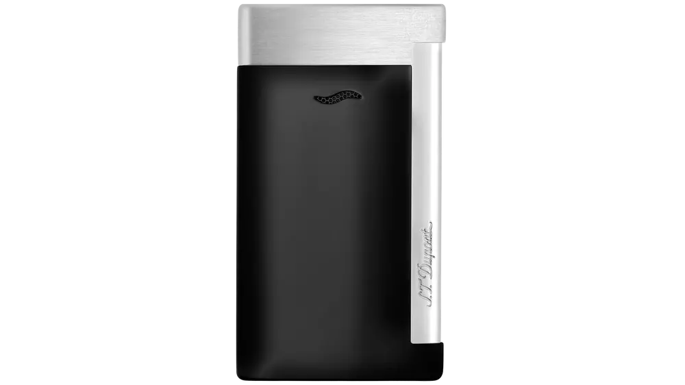 запалка S.T.DUPONT Slim 7 matte black and chrome