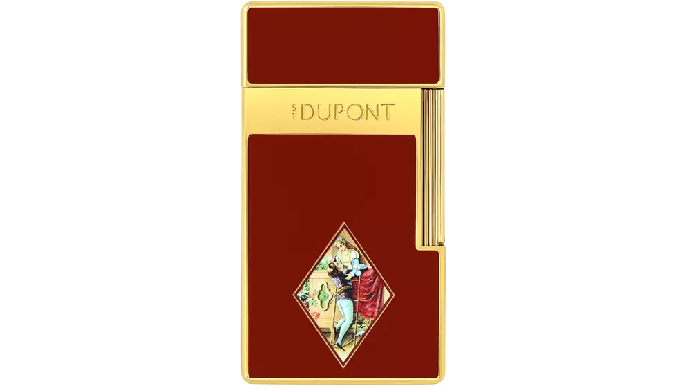 запалка S.T.DUPONT ROMEO Y JULIETA BIGGY red and gold