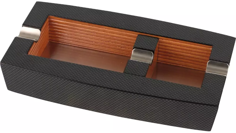 пепелник Cigar Lux carbon and wood 2 cigars