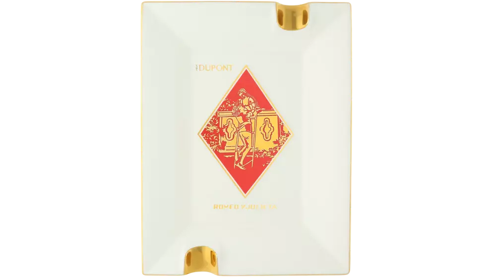 пепелник S.T.DUPONT ROMEO Y JULIETA red and white lacquer glossy 2 cig