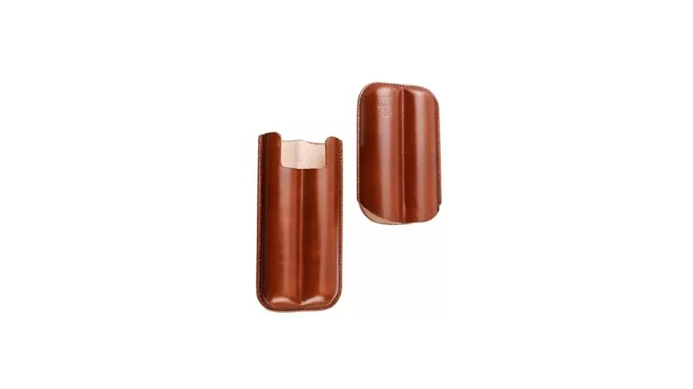 пурера Angelo genuine leather brown 2 cig