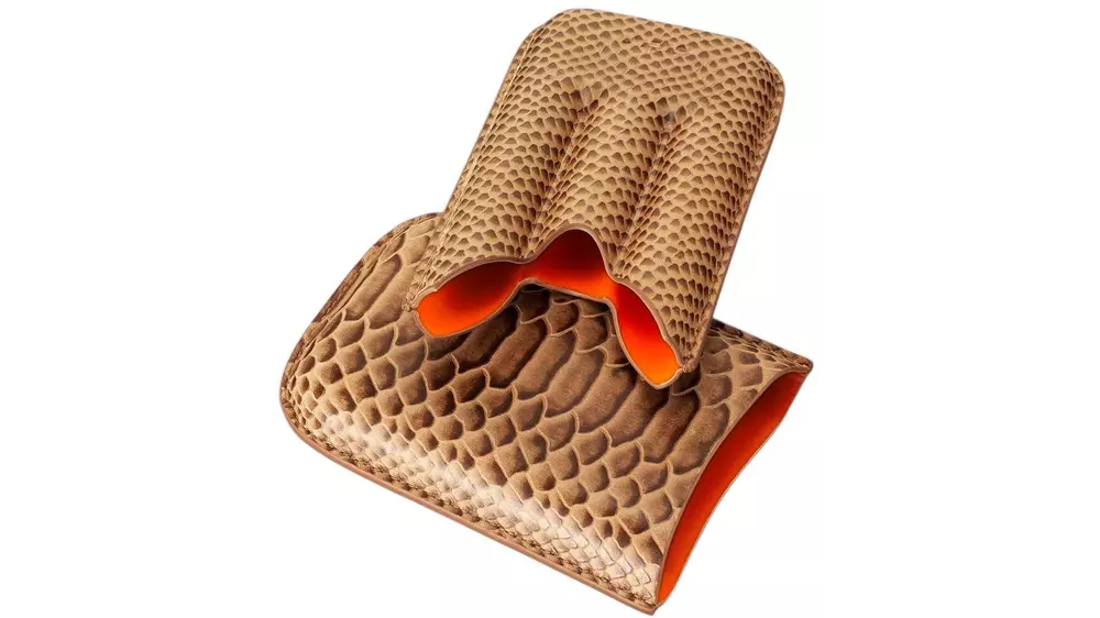 пурера SIGLO Snake print leather brown 3 cig