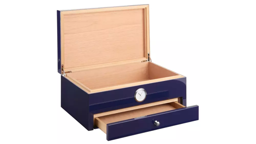 humidor MORICI ROMA Cuban flag blue Special club edition 100 cig