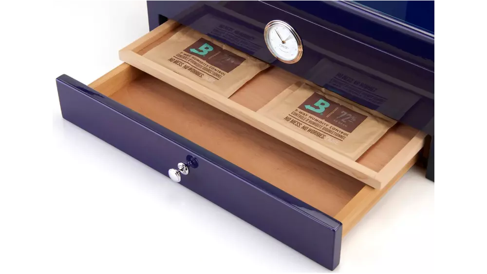 humidor MORICI ROMA Cuban flag blue Special club edition 100 cig
