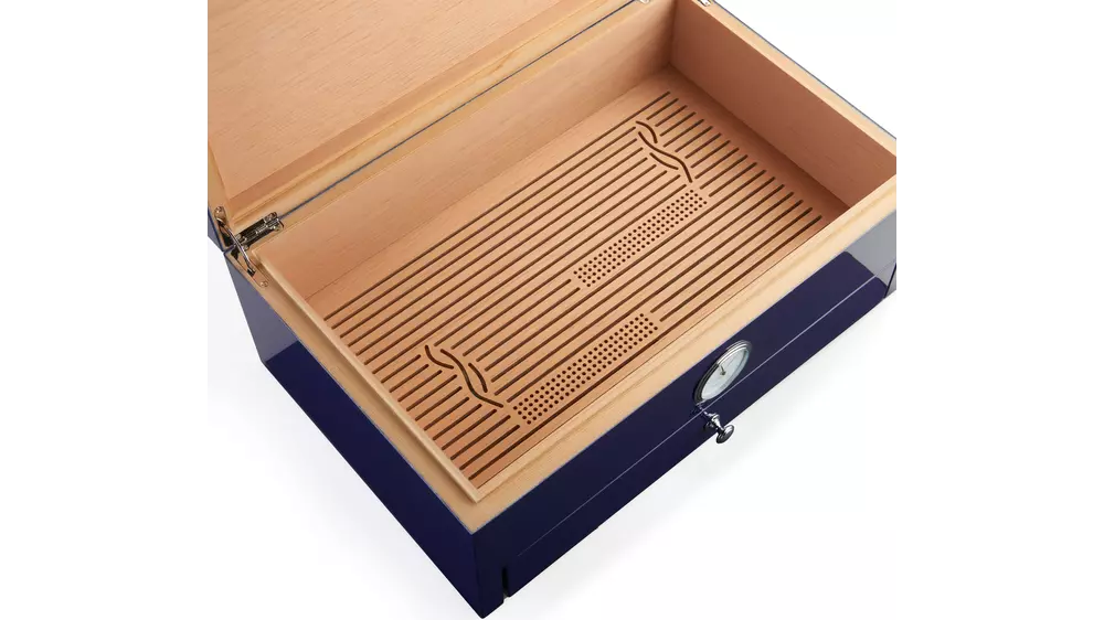 humidor MORICI ROMA Cuban flag blue Special club edition 100 cig