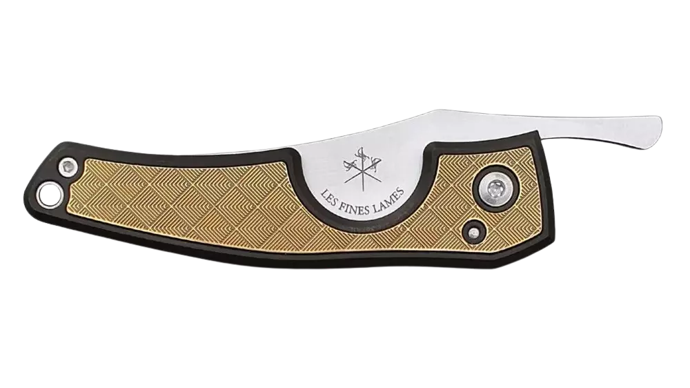 cutter knife Les Fines Lames LE PETIT Brass Leaves