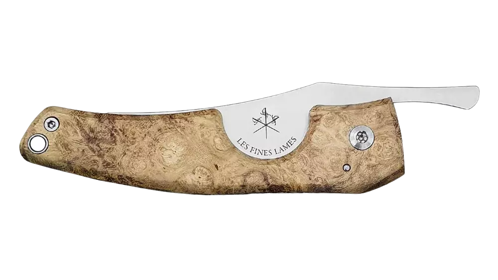 cutter knife Les Fines Lames LE PETIT Compass Nica Acacia Burl