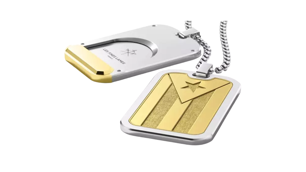 cutter medallion Les Fines Lames Le Tag T100 Flag Cuba Gold