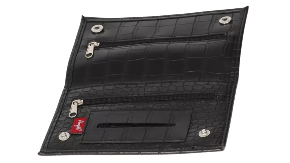 калъф за тютюн Angelo black with 3 zipper