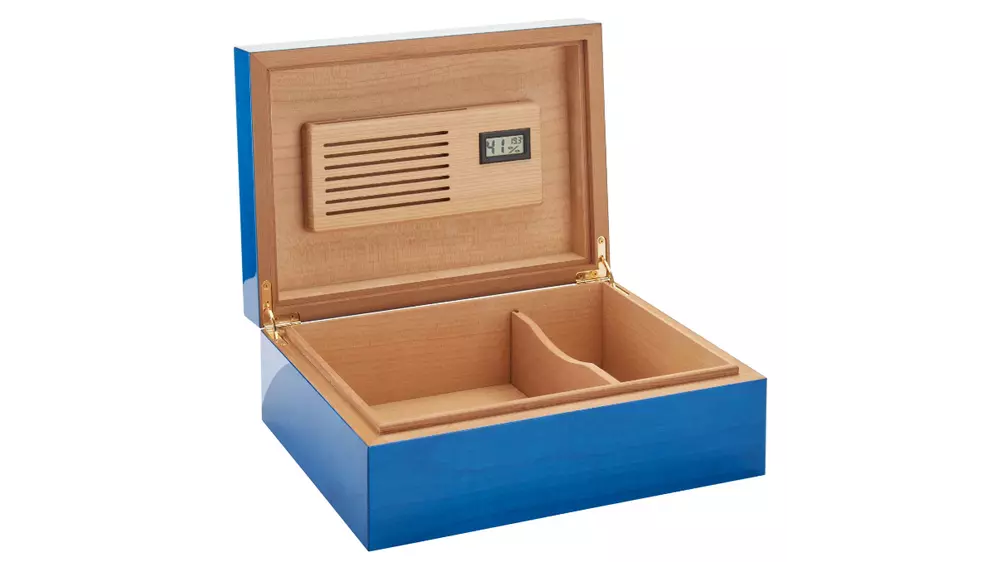 humidor MORICI ROMA Veined blue small 20-30 cig
