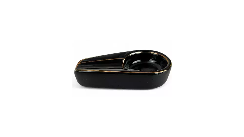 пепелник Cigar black ceramic 1 cigar