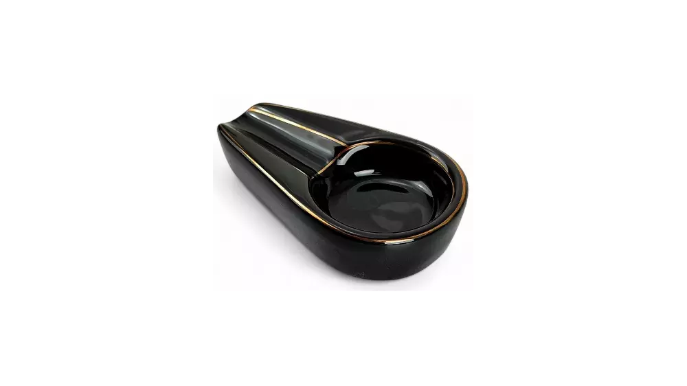 пепелник Cigar black ceramic 1 cigar
