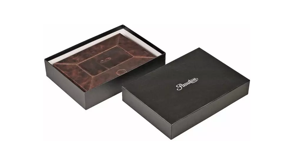 умидор Passatore travel brown leather antique 10 cig.