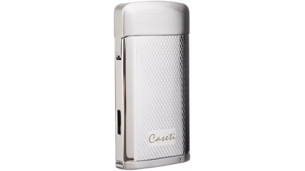 запалка Caseti 1xJet Crisscross Chrome with Punch