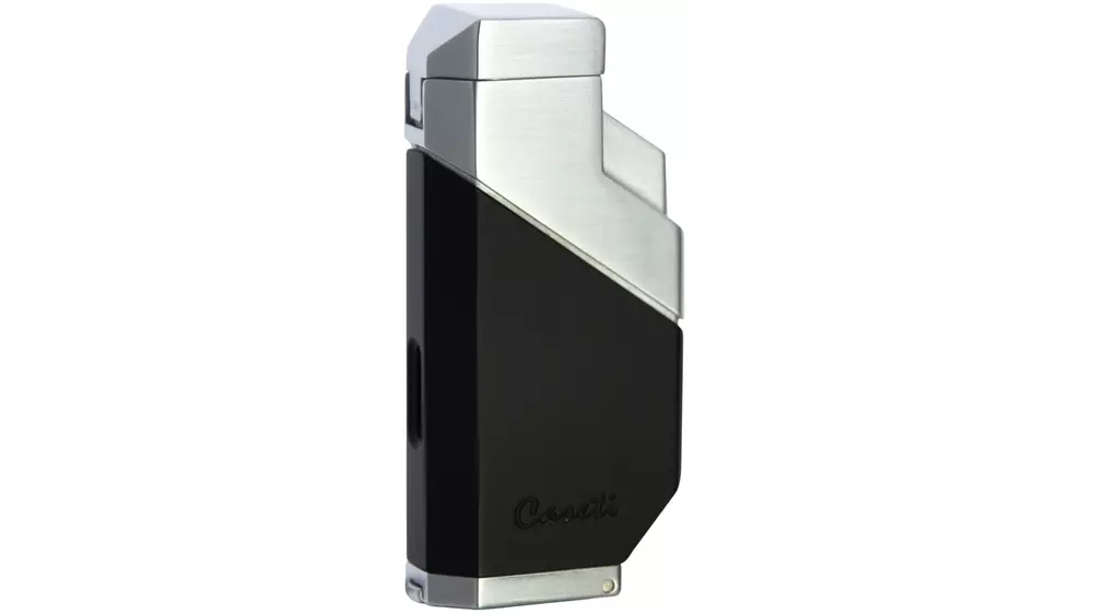 запалка Caseti 3xJet Black and Chrome with Punch