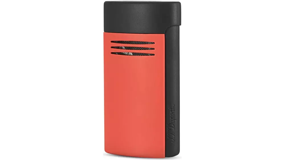 запалка S.T.DUPONT MegaJet matte black and red