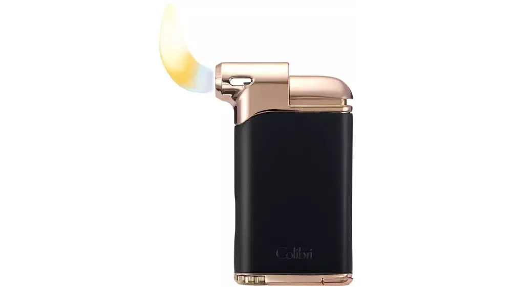 запалка Colibri PACIFIC pipe flame matte black and rose