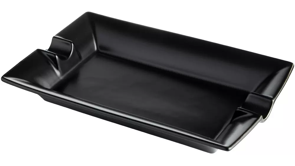 пепелник Cigar Ceramic blk matt 2 cig