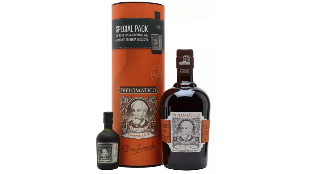 ром Diplomatico Mantuano Tall Canister with DRE Mini 40%