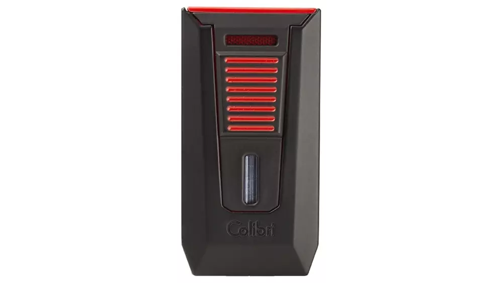 запалка Colibri SLIDE black+red with punch