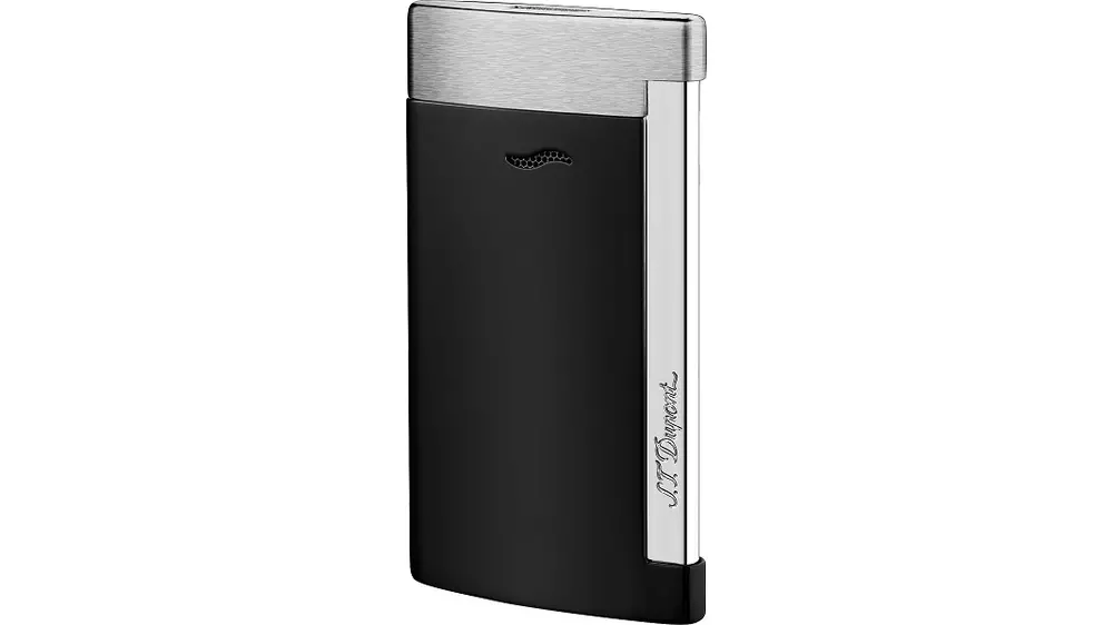 запалка S.T.DUPONT Slim 7 matte black and chrome