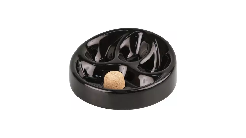 пепелник за лула Pipe round black 3 pipes