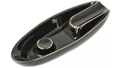 пепелник Single cigar ceramic black with gold 1 cig