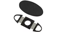 резачка Angelo metal antique black and leather case