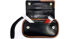 калъф за лула Angelo Pipe Bag black brown 2 pipes