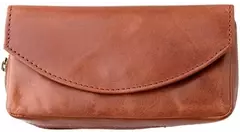 калъф за лула Angelo Cow Leather Brown 1 pipe
