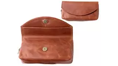 калъф за лула Angelo Cow Leather Brown 1 pipe