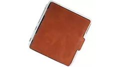 табакера Angelo PU Brown with card holder 85 mm 18 pce