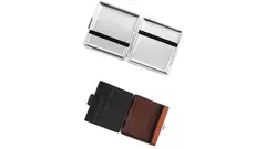 табакера Angelo PU Brown with card holder 85 mm 18 pce