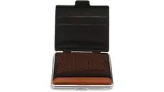 табакера Angelo PU Brown with card holder 85 mm 18 pce