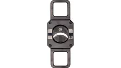 резачка Cutter 2 in 1 PU black with cigar rest