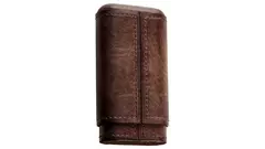 пурера Angelo dark brown leather cedar inside 3 cig