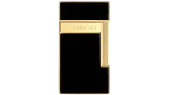 запалка S.T.DUPONT SLIMMY BLACK LACQUER GOLDEN