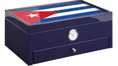 humidor MORICI ROMA Cuban flag blue Special club edition 100 cig