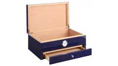 humidor MORICI ROMA Cuban flag blue Special club edition 100 cig