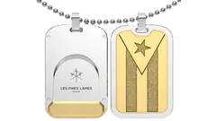cutter medallion Les Fines Lames Le Tag T100 Flag Cuba Gold