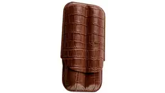 пурера Angelo genuine leather brown croco 2 cig