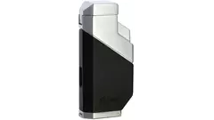 запалка Caseti 3xJet Black and Chrome with Punch