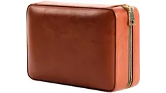 умидор Passatore travel leatherette light brown/zipper 5 cig