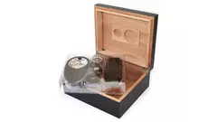 умидор сет Black – ashtray, cutter and cigar case